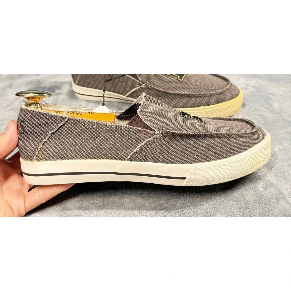 Missouri Tigers Mizzou Loafer Mens 43 Slip On Sneaker Brown Canvas